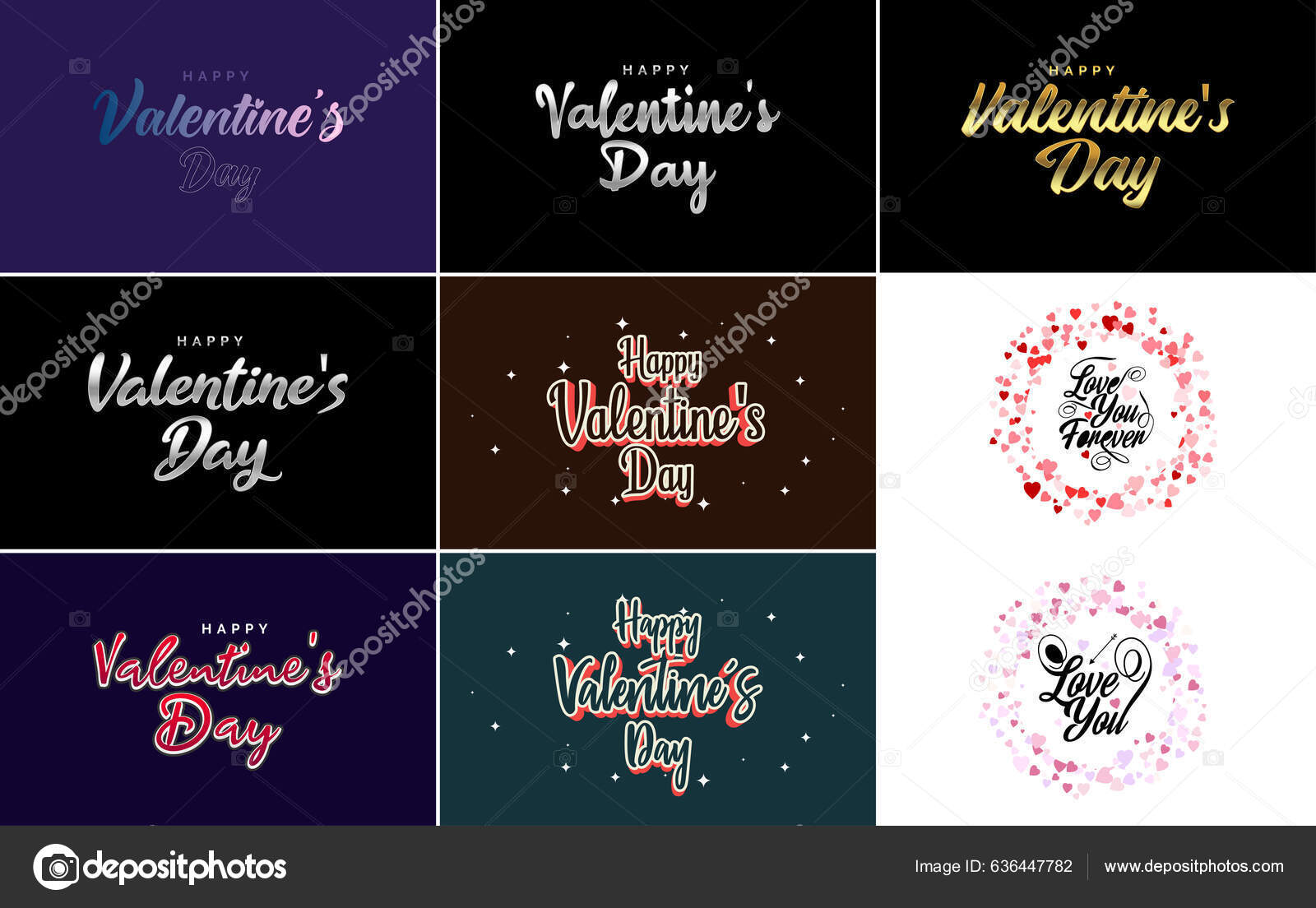 Pink October Logo Hearts Calligraphy Lettering Isolated White Stock ...