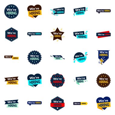 25 We're Hiring Vector Images to make your recruitment campaign stand out