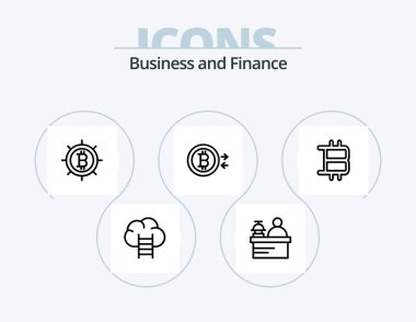 Finance Line Icon Pack 5 Icon Design. . funding. finance. cloud. process