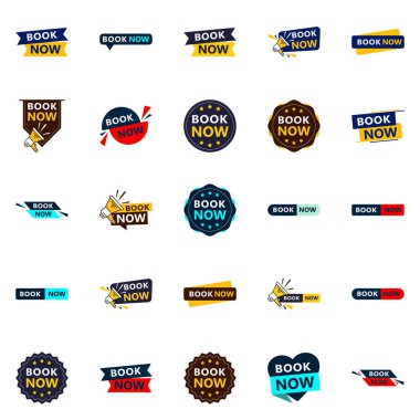 Grab Customers Attention with Our Pack of 25 Book Now Banners