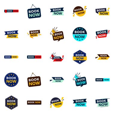 Get Your Customers Excited to Book with Our Pack of 25 Book Now Banners