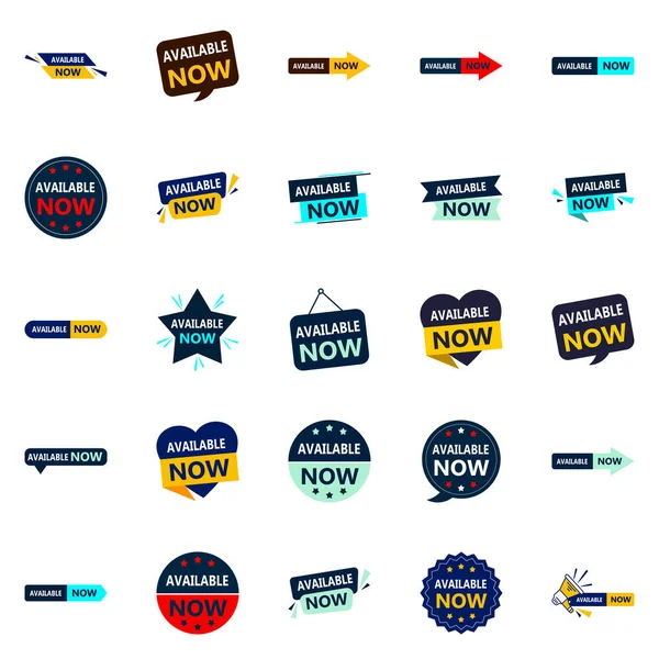 Attract More Customers Available Now Professional Vector Banners — Stok Vektör