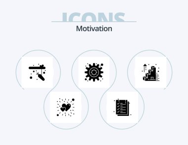 Motivation Glyph Icon Pack 5 Icon Design. . stairs. fishing. business success. motivation