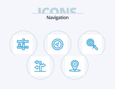 Navigation Blue Icon Pack 5 Icon Design. . search. navigation. location. location