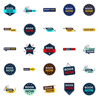Grab Customers Attention with Our Pack of 25 Book Now Banners
