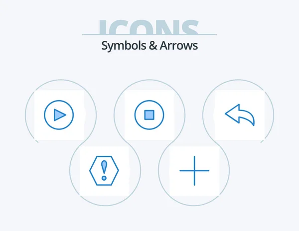 Дизайн Иконы Blue Icon Pack Круг — стоковый вектор