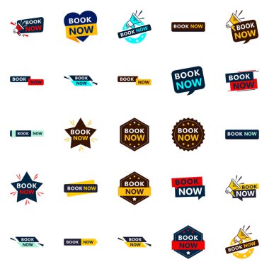 Get Your Customers Booking with Our Pack of 25 Book Now Banners