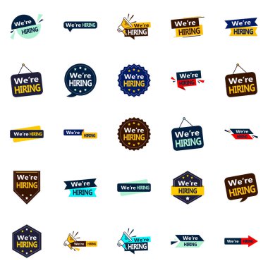 25 Göz Alıcı Vektör Elementleri işe alıyoruz.