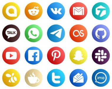 20 Social Media Icons for All Your Needs such as fb. video. whatsapp. youtube and lastfm icons. Elegant and unique