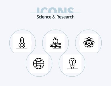 Science Line Icon Pack 5 Icon Design. . . target. newton. calm
