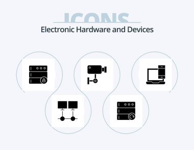Devices Glyph Icon Pack 5 Icon Design. devices. wall. database. surveillance. device
