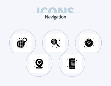Navigation Glyph Icon Pack 5 Icon Design. . gps. globe. compass. search