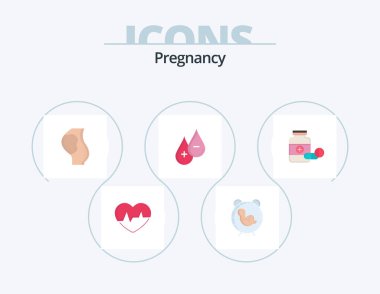 Pregnancy Flat Icon Pack 5 Icon Design. . obstetrics. baby. baby. pregnancy