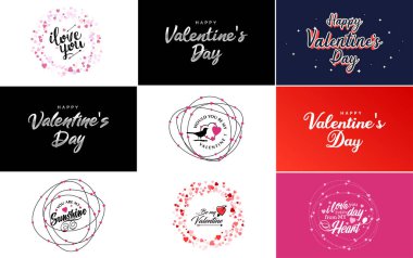 Be My Valentine lettering with a heart design. suitable for use in Valentine's Day cards and invitations