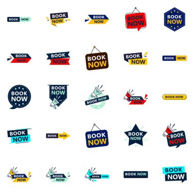 Get the Best Value with Our Pack of 25 Book Now Banners