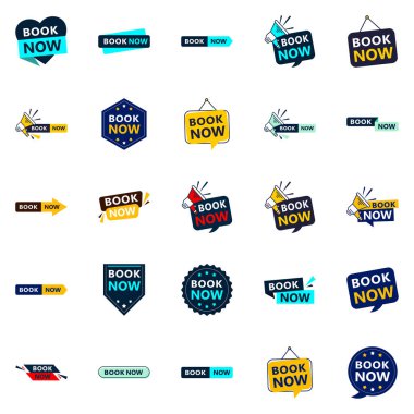 Get Your Customers Booking with Our Pack of 25 Book Now Banners