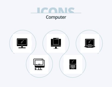 Computer Glyph Icon Pack 5 Icon Design. . . imac. laptop. device