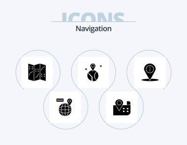 Navigation Glyph Icon Pack 5 Icon Design. . map. . place