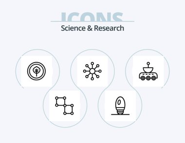 Science Line Icon Pack 5 Icon Design. science. car. science. space. science