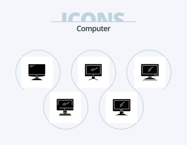 Computer Glyph Icon Pack 5 Icon Design. .