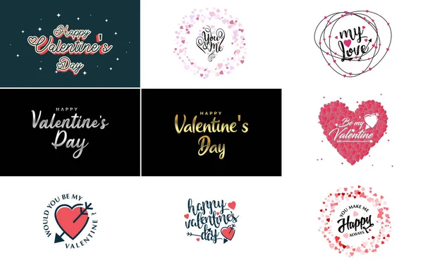 Happy Valentine Day Greeting Background Papercut Realistic Style Paper Clouds — Διανυσματικό Αρχείο
