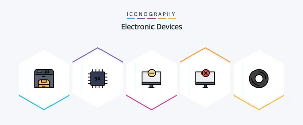 Devices Filledline Icon Pack Including Gadget Devices Hardware Computers Hardware — Vector de stock