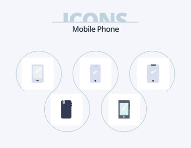 Mobile Phone Flat Icon Pack 5 Icon Design. . android.