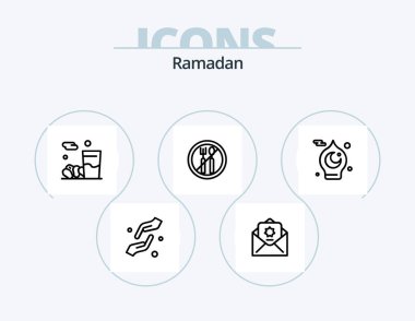 Ramadan Line Icon Pack 5 Icon Design. antique. muslim. muslim. mosque. islamic