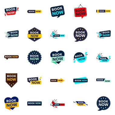 Attract More Customers with Our Pack of 25 Book Now Banners