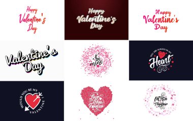 I Love You hand-drawn lettering with a heart design. suitable for use in Valentine's Day designs or as a romantic greeting