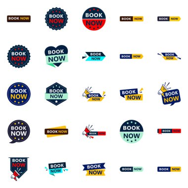 Get Your Customers Booking with Our Pack of 25 Book Now Banners