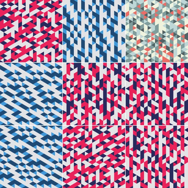 Isometric Pattern Covers Modern Design Cool Colorful Backgrounds Applicable Banners — Stok Vektör