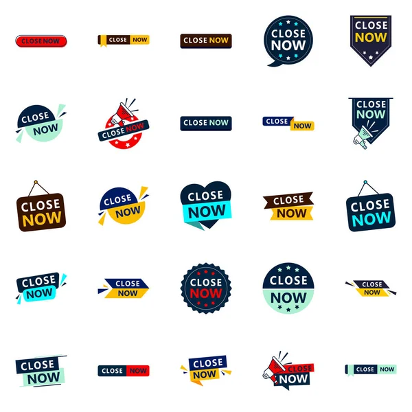 Last Chance Close Text Banners Pack — Stockvector
