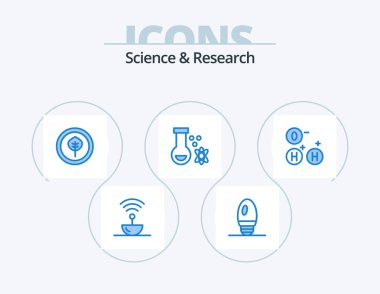 Science Blue Icon Pack 5 Icon Design. space. ho. bio. space. potion