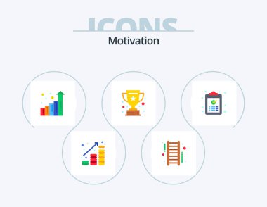 Motivation Flat Icon Pack 5 Icon Design. copy. success. success. star. award
