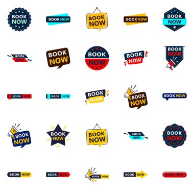 Get Your Customers Booking with Our Pack of 25 High-Quality Book Now Banners