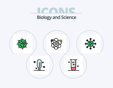 Biology Line Filled Icon Pack 5 Icon Design. . chemistry. chemistry. biology. love