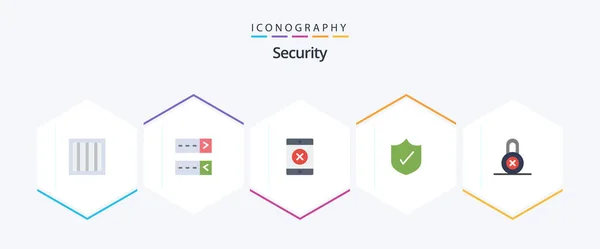 Security Flat Icon Pack Including Antivirus Private — Stockvector