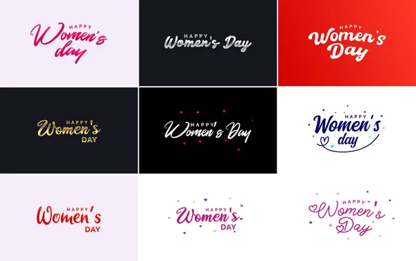 March 8Th Background International Women Day Floral Decorations Paper Art — Vetor de Stock