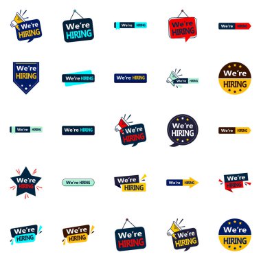 We're Hiring 25 Eye catching Vector Images for Your Job Fairs and Recruitment Events