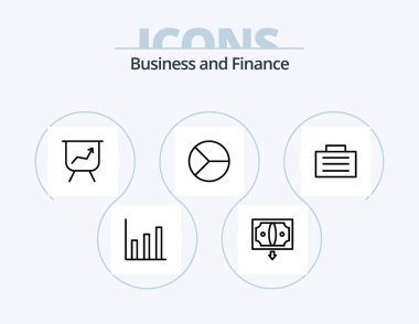 Finance Line Icon Pack 5 Icon Design. . finance. keynote. commerce. percent