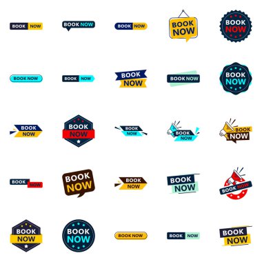 Get the Best Value with Our Pack of 25 Book Now Banners