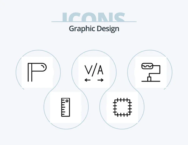 Design Line Icon Pack Icon Design Online Sort Alphabetical — Stockvector