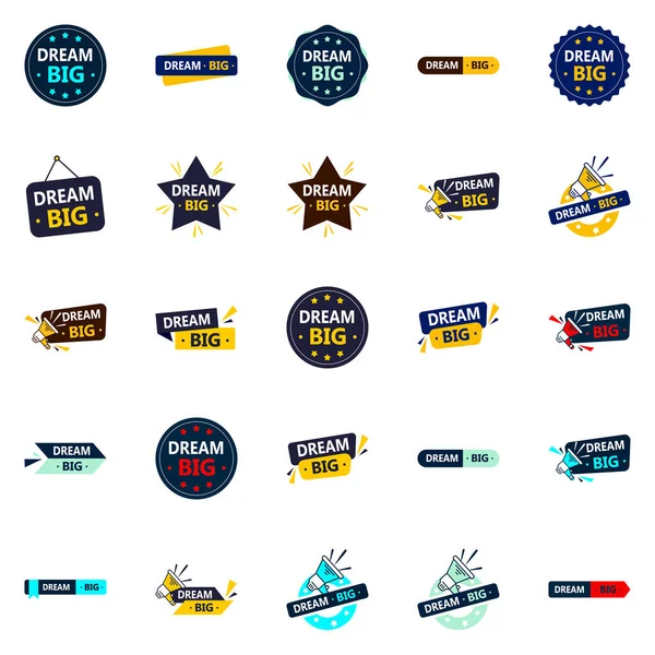 Dream Big Versatile Vector Images Turning Dreams Reality Pack — Stockvector