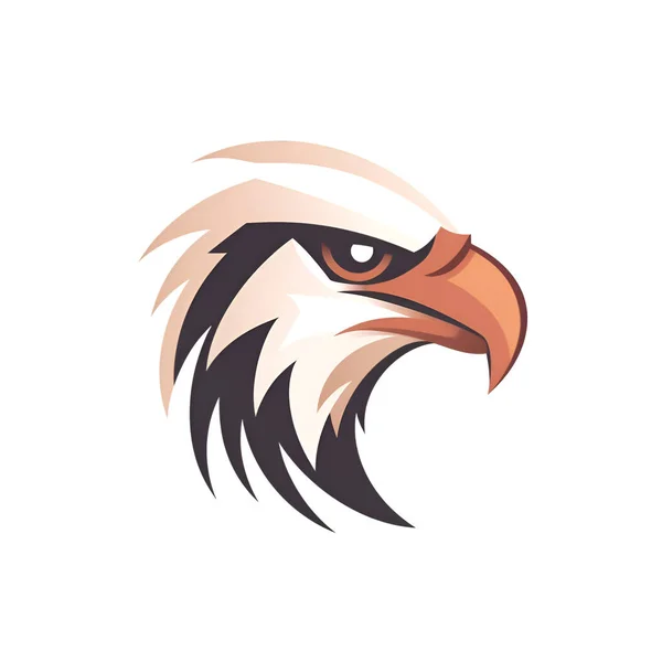 stock image Eagle head vector Illustration on white background for graphic and web design.