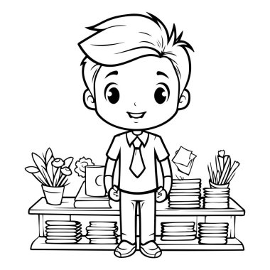 İş adamı tasarımı. İnsan işletme yönetimi kurumsal mesleği ve işçi temalı Vektör illüstrasyonu