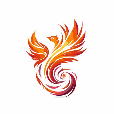 Alevli horoz vektör logosu tasarım şablonu. Horoz sembolü.