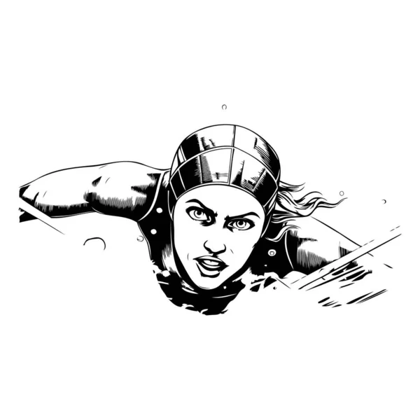 Spartanischer Krieger Vektorillustration Eines Mannes Mit Helm — Stockvektor