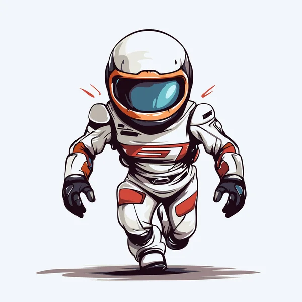 Astronauta Tuta Spaziale Illustrazione Vettoriale Tuo Design — Vettoriale Stock