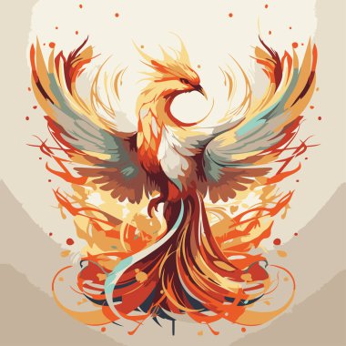 Grunge arka planlı stilize edilmiş bir kartal tasviri.